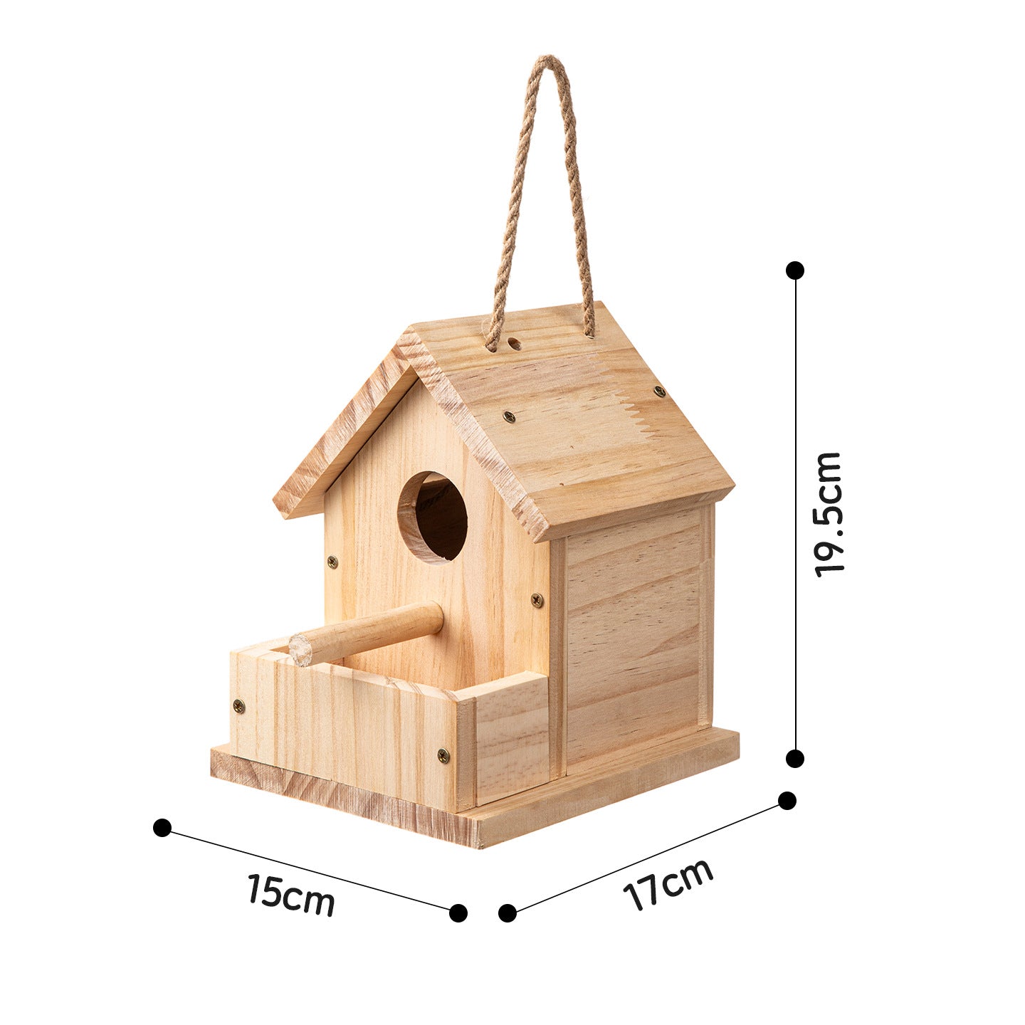 Hanging Wooden Birdhouse