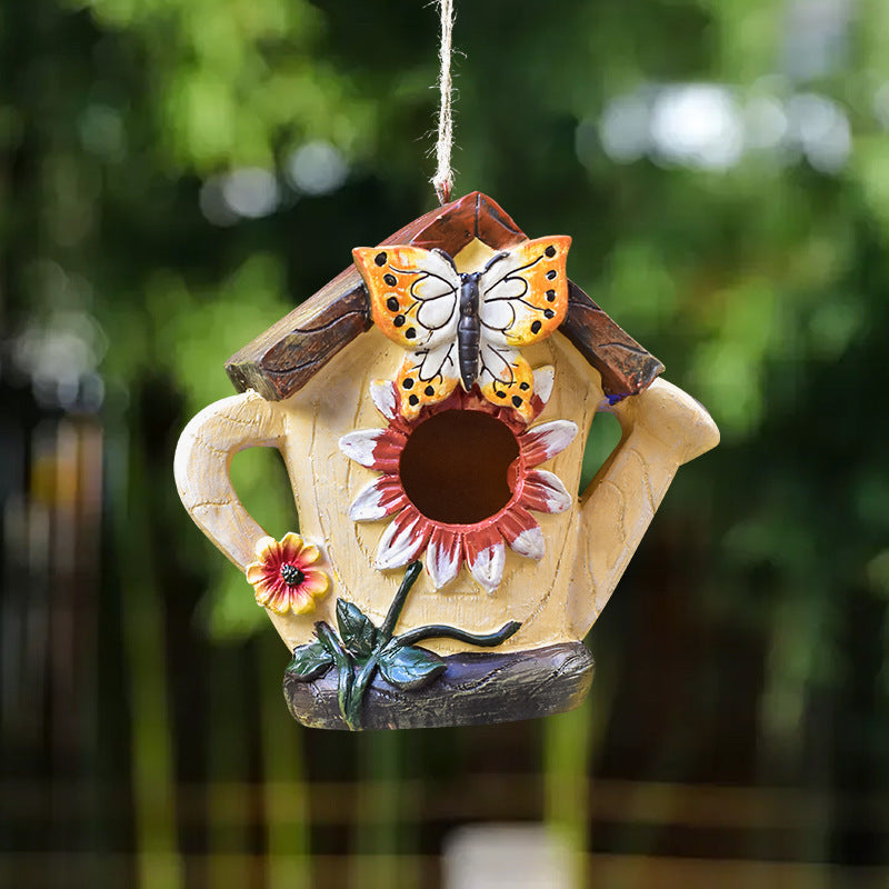 Decorative Resin Birdhouse
