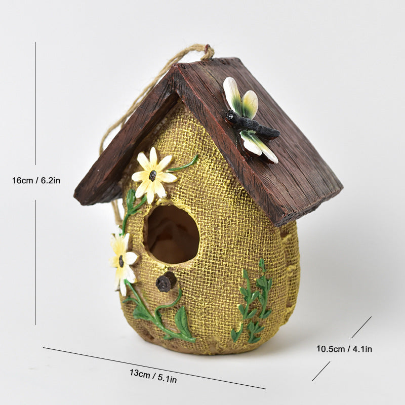 Decorative Resin Birdhouse