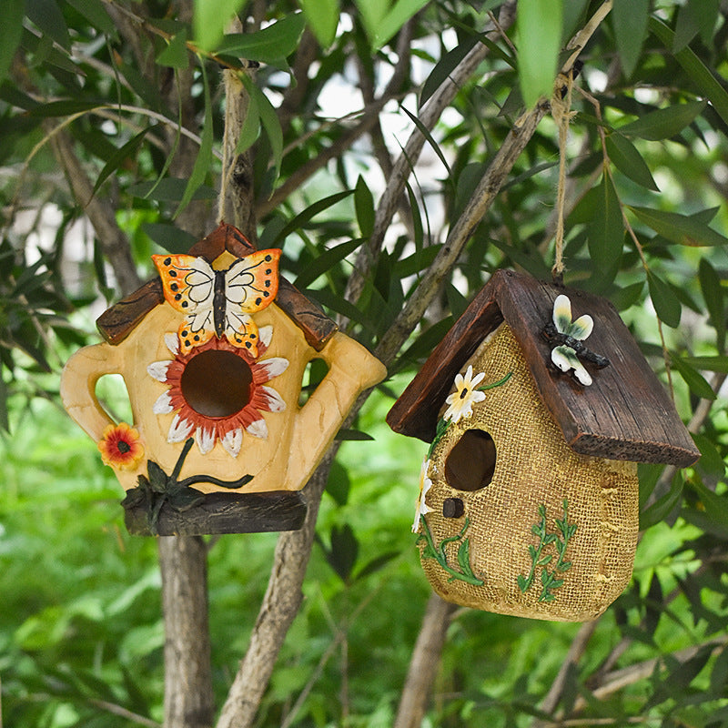 Decorative Resin Birdhouse