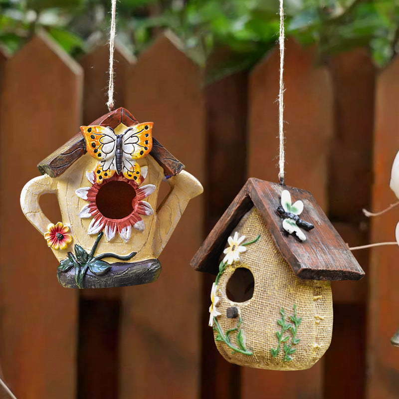 Decorative Resin Birdhouse