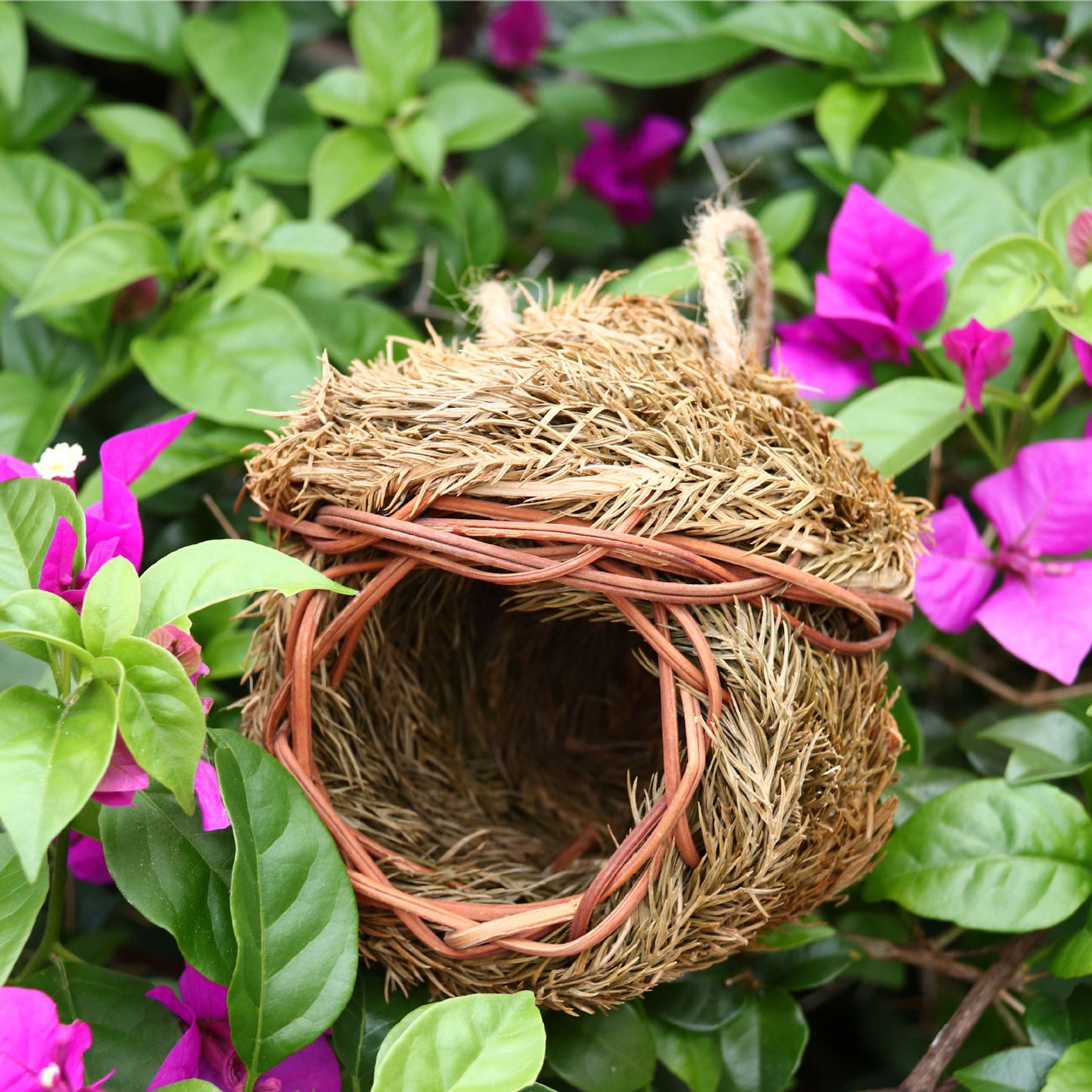 Round Grass Hanging Nest
