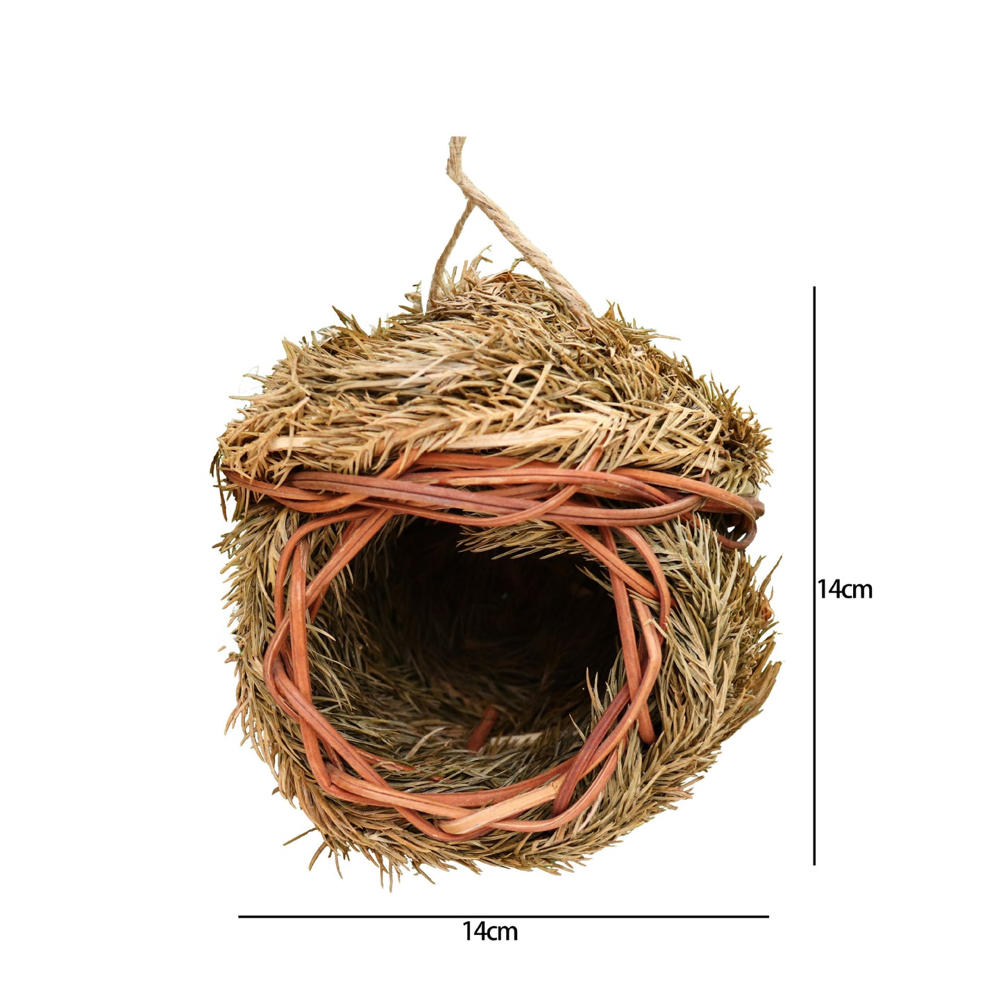 Round Grass Hanging Nest