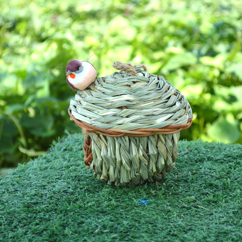Natural Woven Bird Hut